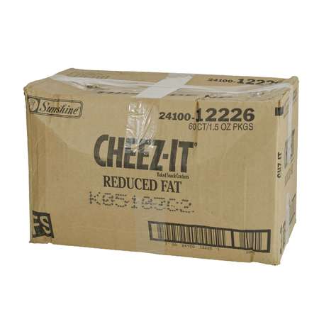 CHEEZ-IT Cheez-It Reduced Fat Original Cracker 1.5 oz., PK60 2410012226